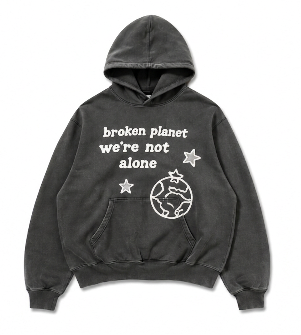 Broken Planet "Trust Your Universe" Hoodie — Grey
