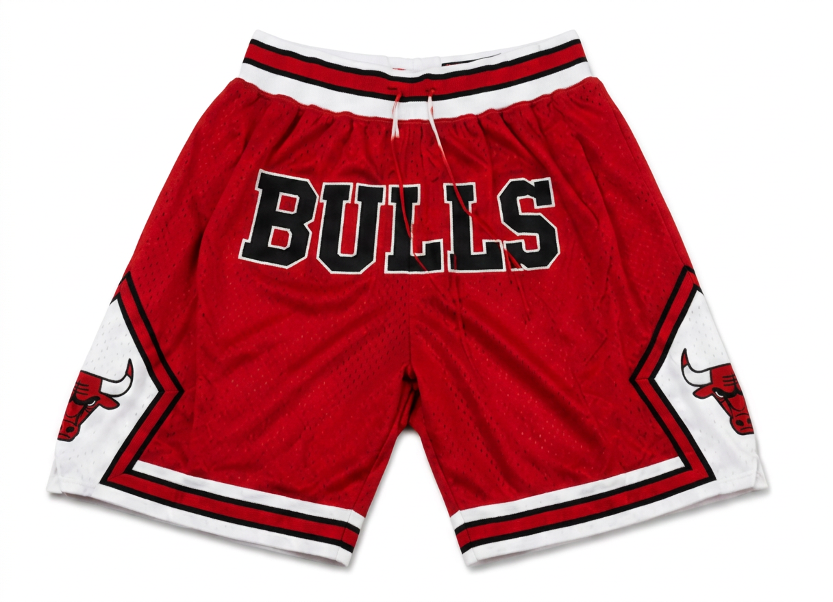 Chicago Bulls Throwback Shorts — Red