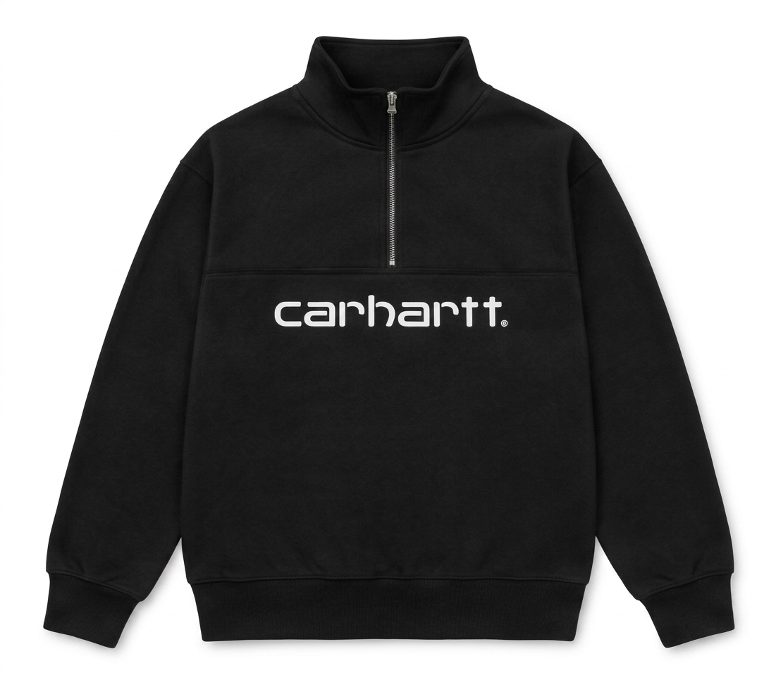 Carhartt Script Mock Neck — Black