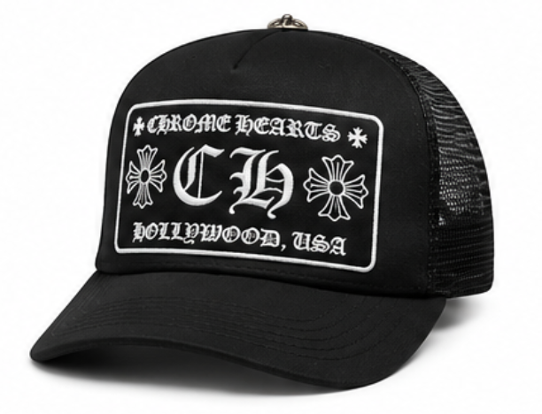 Chrome Hearts CH Trucker Cap — Black