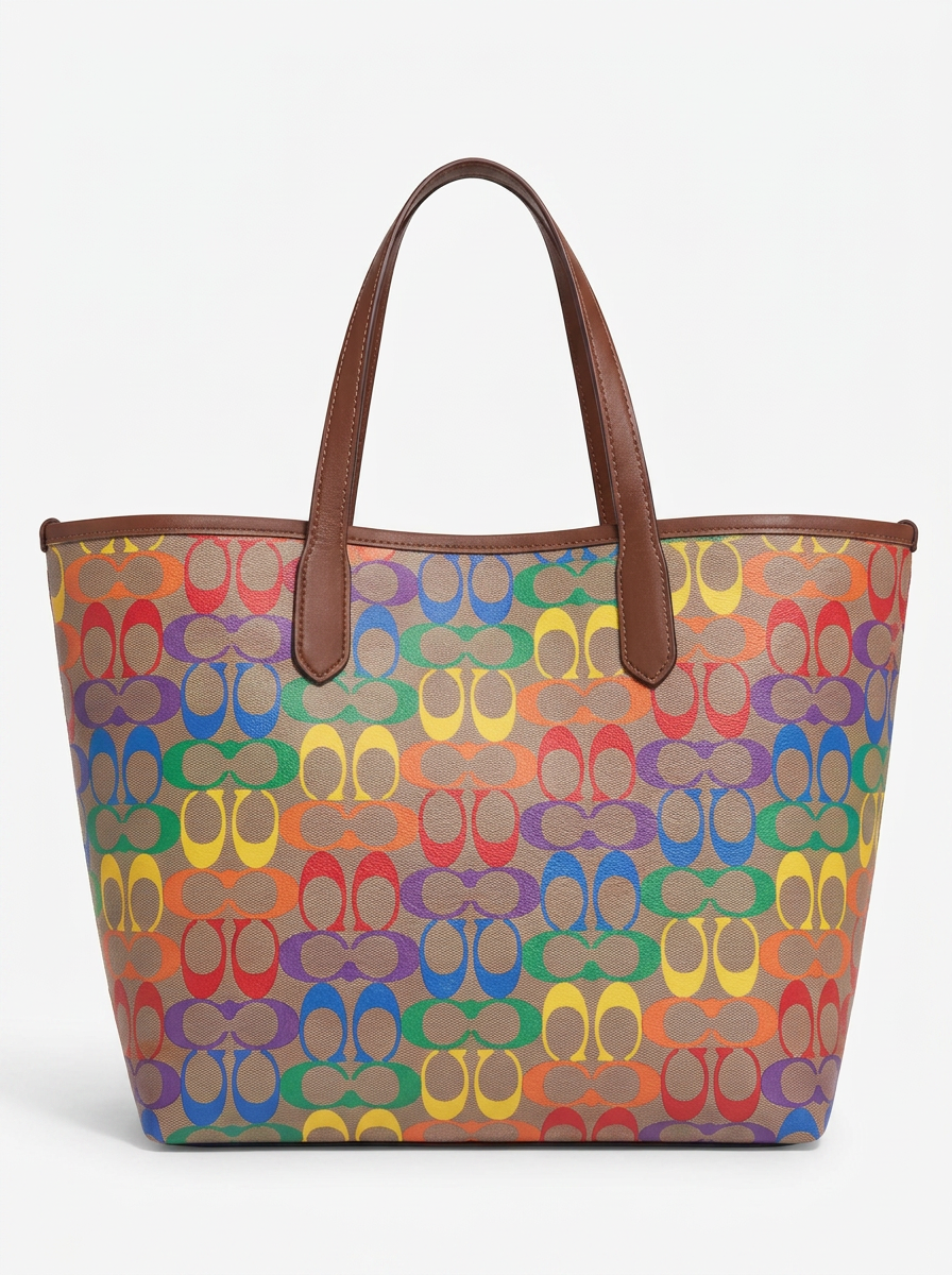 Coach Rainbow Signature Tote