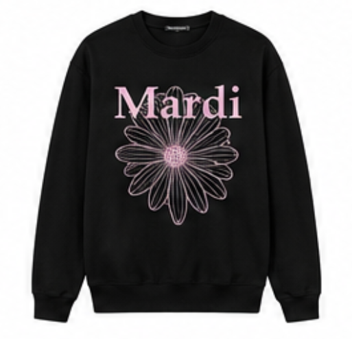 Mardi Mercredi Daisy Crew — Black