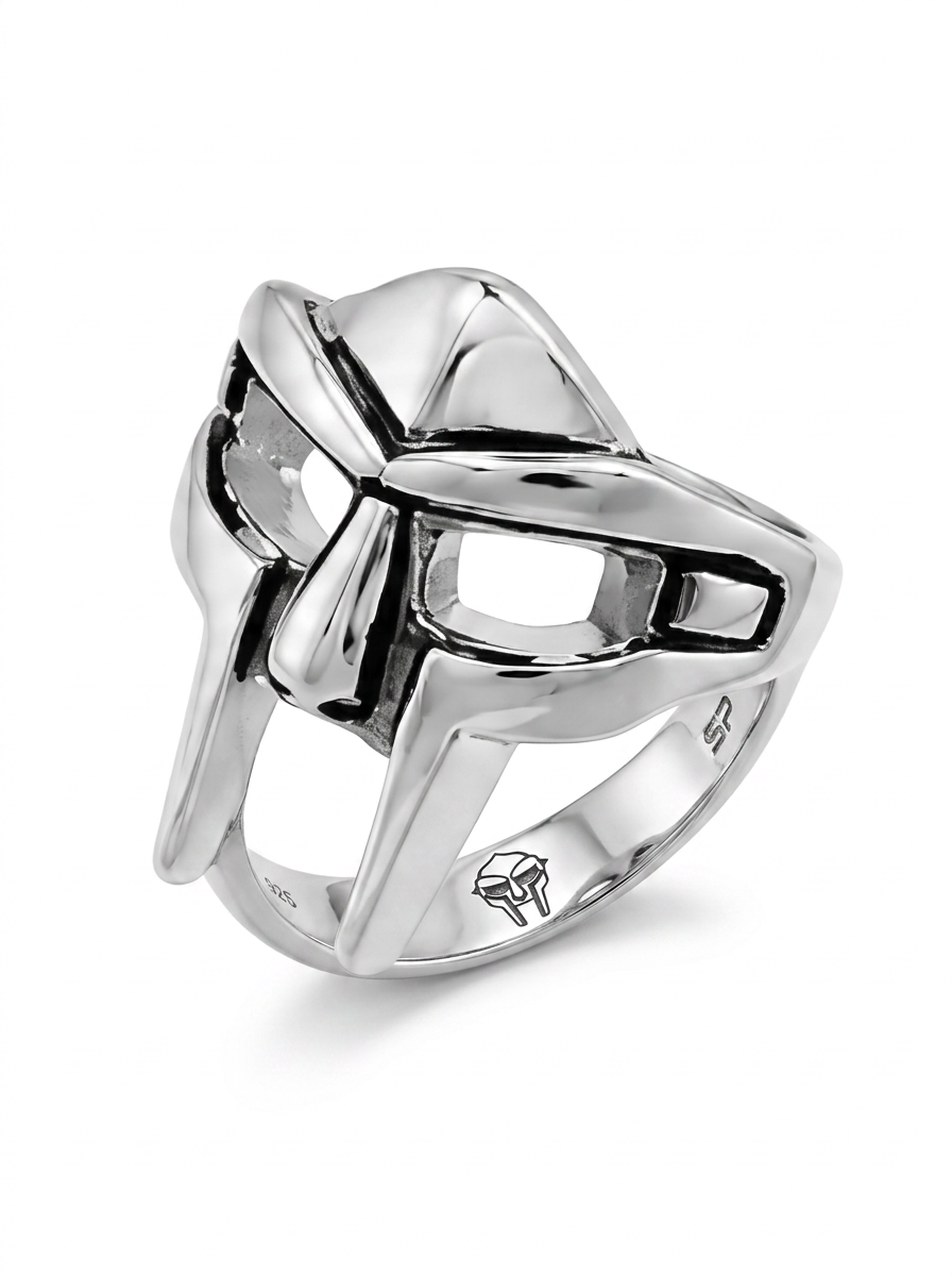 MF DOOM Mask Ring — Silver