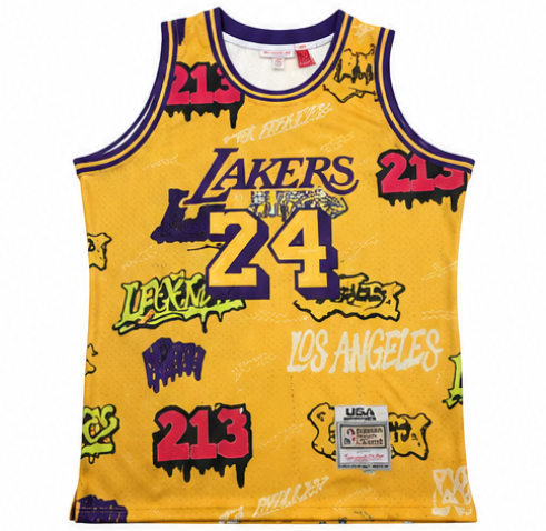 Lakers Kobe #24 Graffiti Jersey