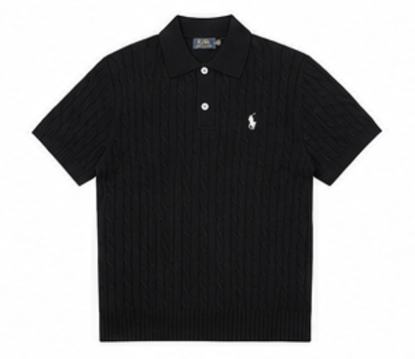 Polo Ralph Lauren Cable Polo — Black
