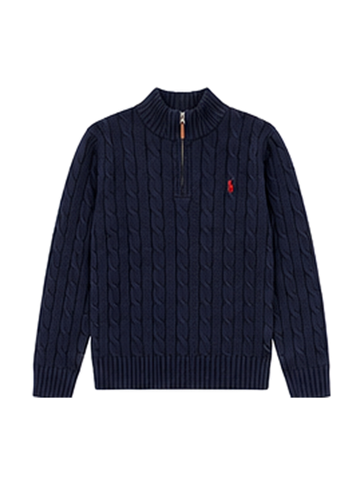 Polo Ralph Lauren Cable Quarter-Zip — Navy
