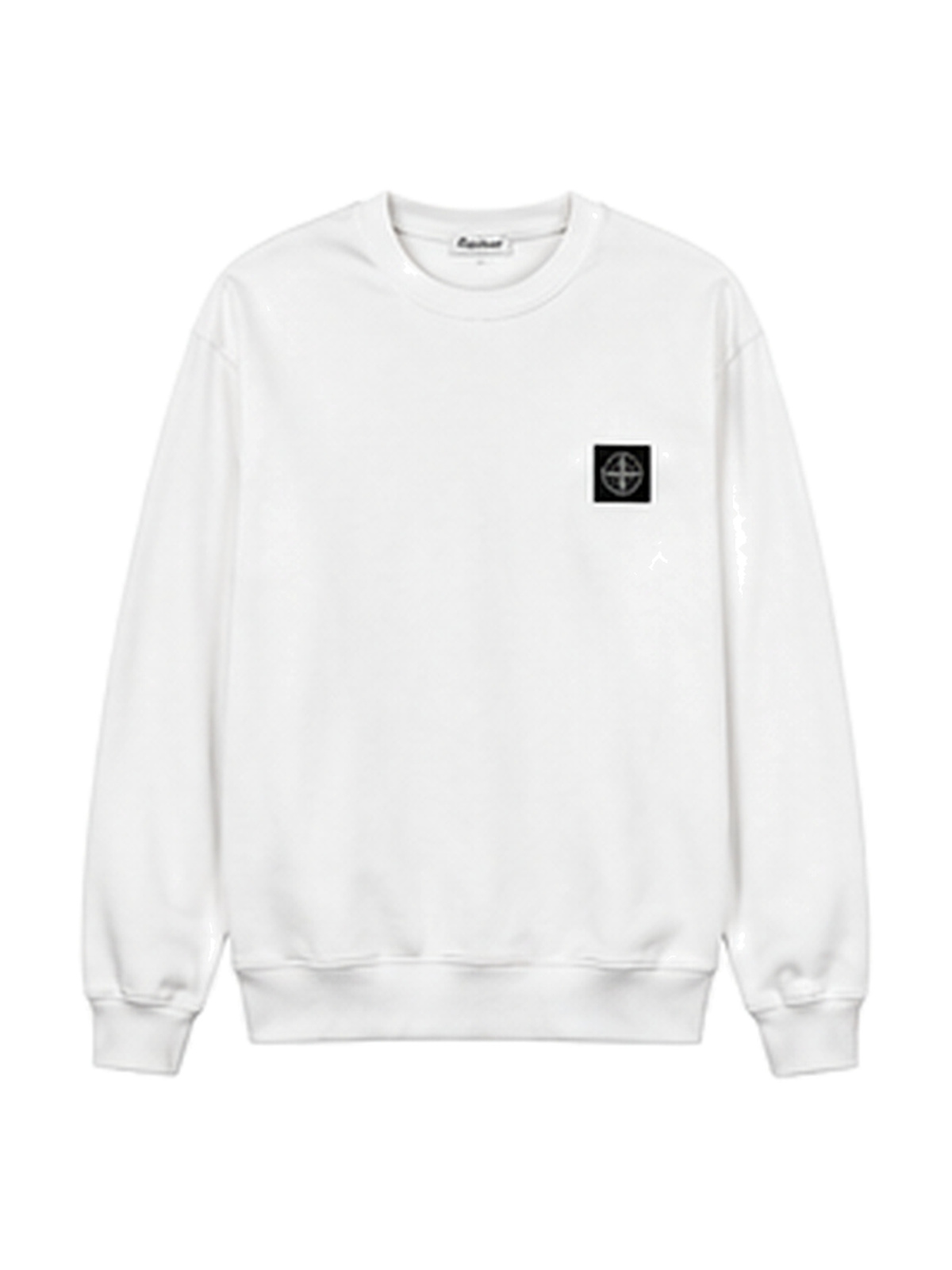 Stone Island Badge Crew — White