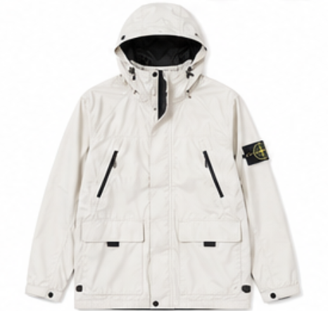 Stone Island Hooded Field Jacket — White