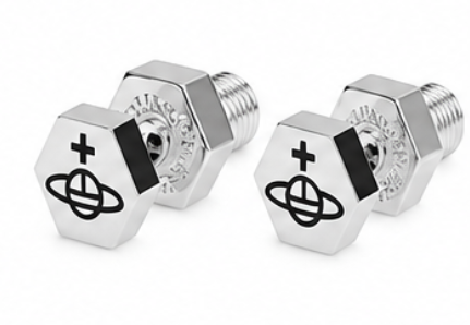 Vivienne Westwood Orb Screw Earrings — Silver